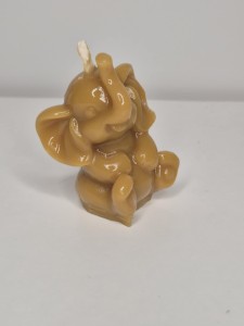 Świeczka z wosku - słoń