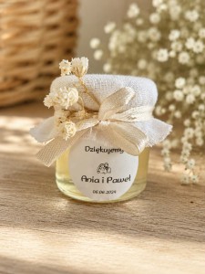 Podziękowanie dla gości- mini słoiczek 40 ml