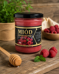 Miód kremowany z MALINĄ 