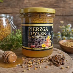 Pierzga  i pyłek w miodzie
