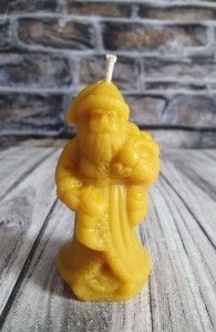 Świeczka z wosku pszczelego - Mikołaj